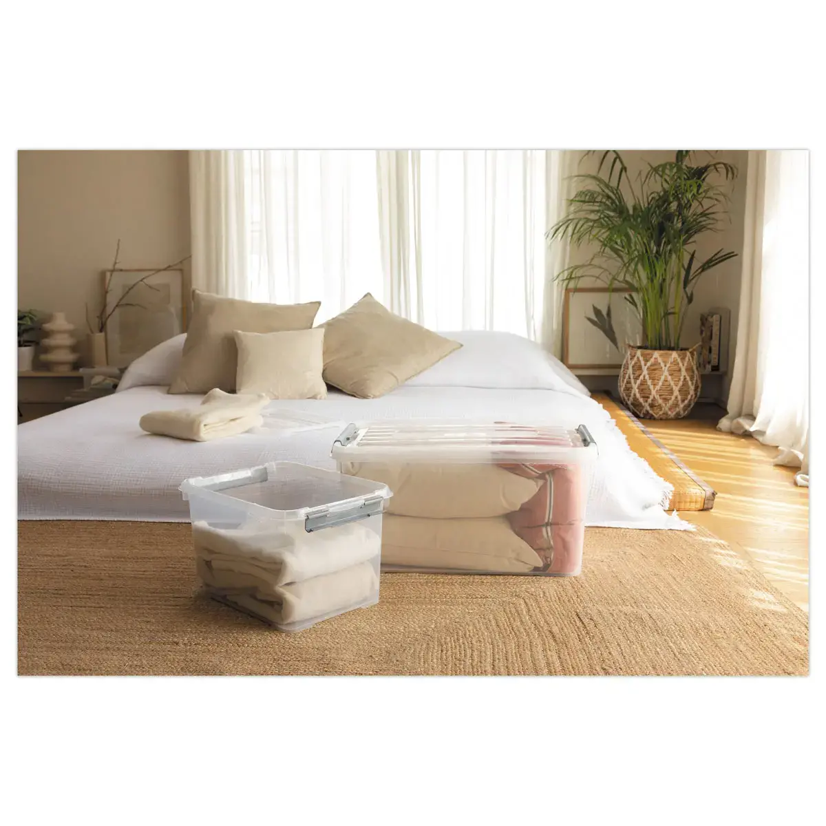 Handy Plus 50L Clips -Modulable & Robuste - Gris - CURVER