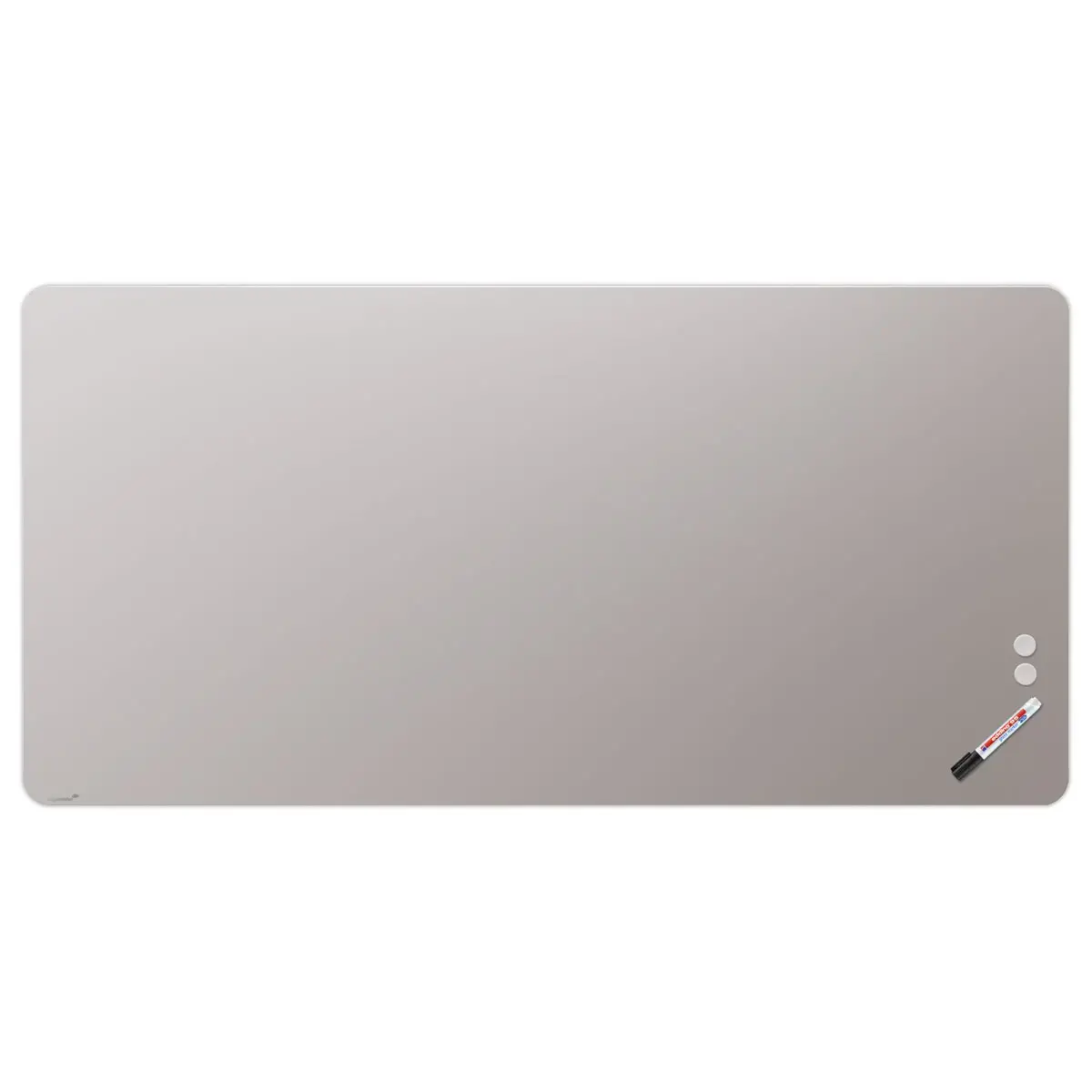 Tableau en Verre Mat Magnétique 100x200 + Kit - Gris- LEGAMASTER