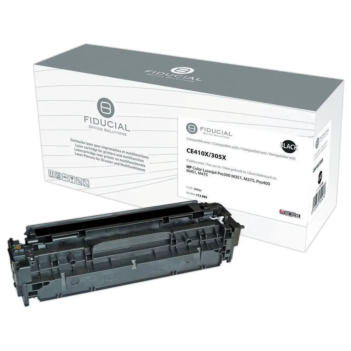 Toner remanufacturé éq. HP CE410X - Haute capacité - Noir