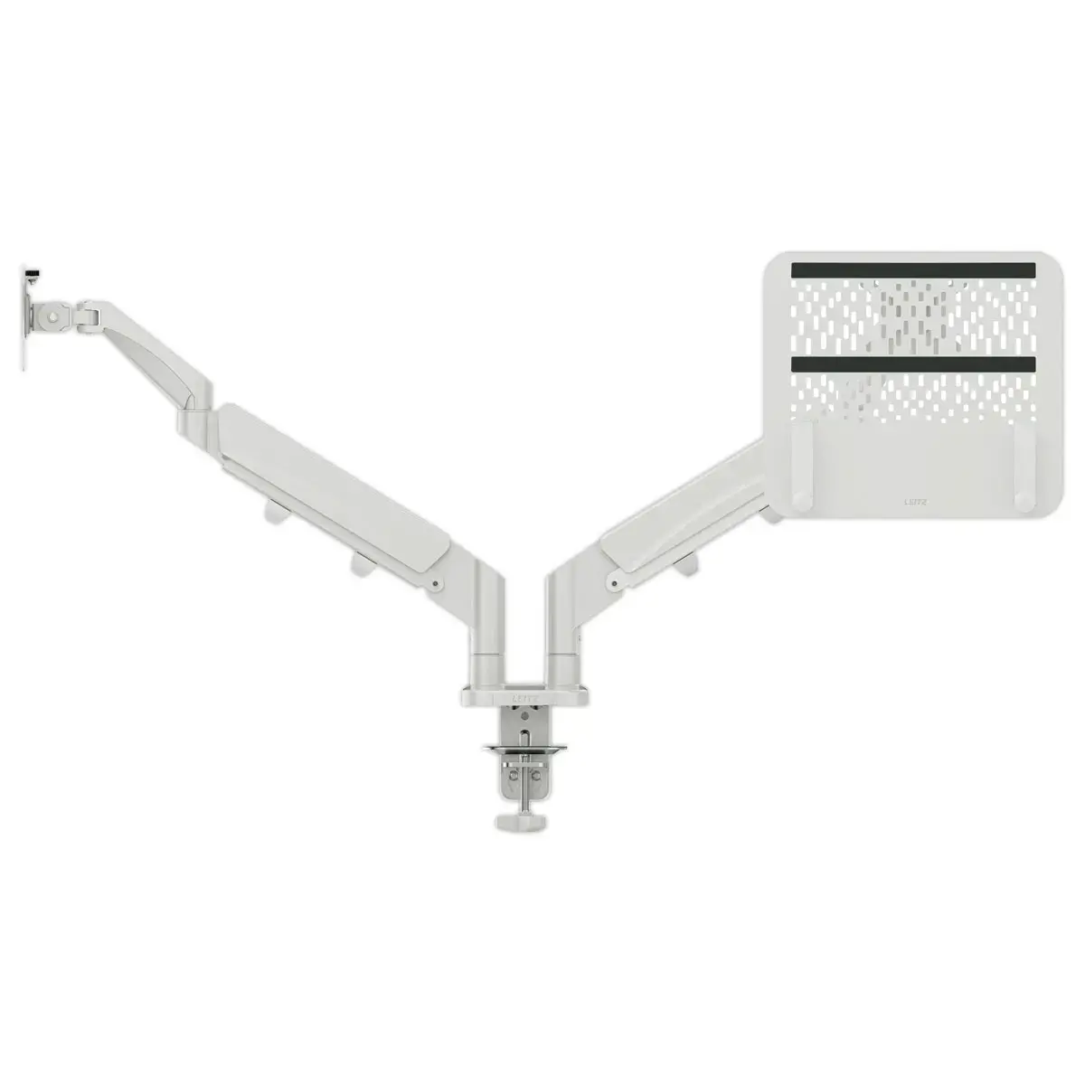 Double Bras Ecran Pivotant & Inclinable avec support PC - LEITZ 