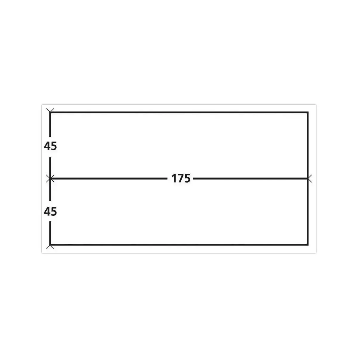 1000 Étiquettes d'affranchissement 2 étiquettes par planche 175x45mm