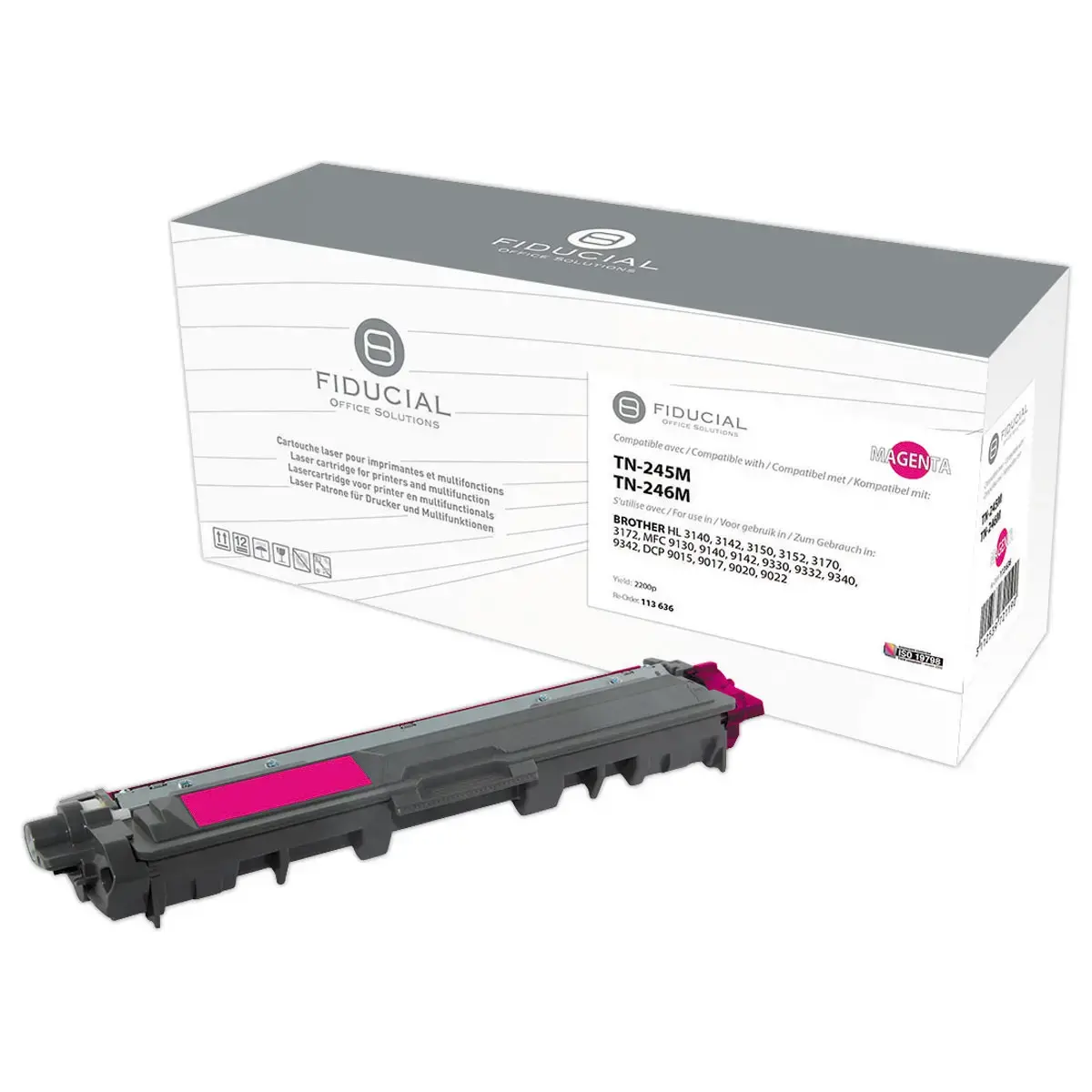 Toner remanufactur&eacute; &eacute;q. BROTHER TN-245M, BROTHER TN-246M - Haute capacit&eacute; - Magenta 