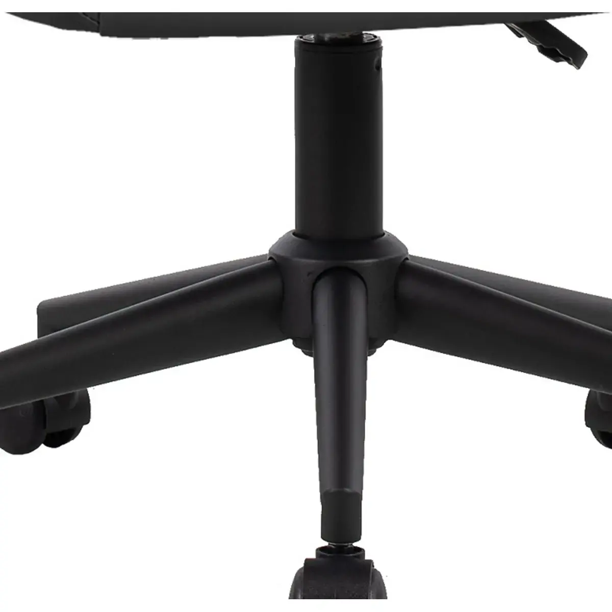 2 Fauteuil ARCO noir pied roulettes monté