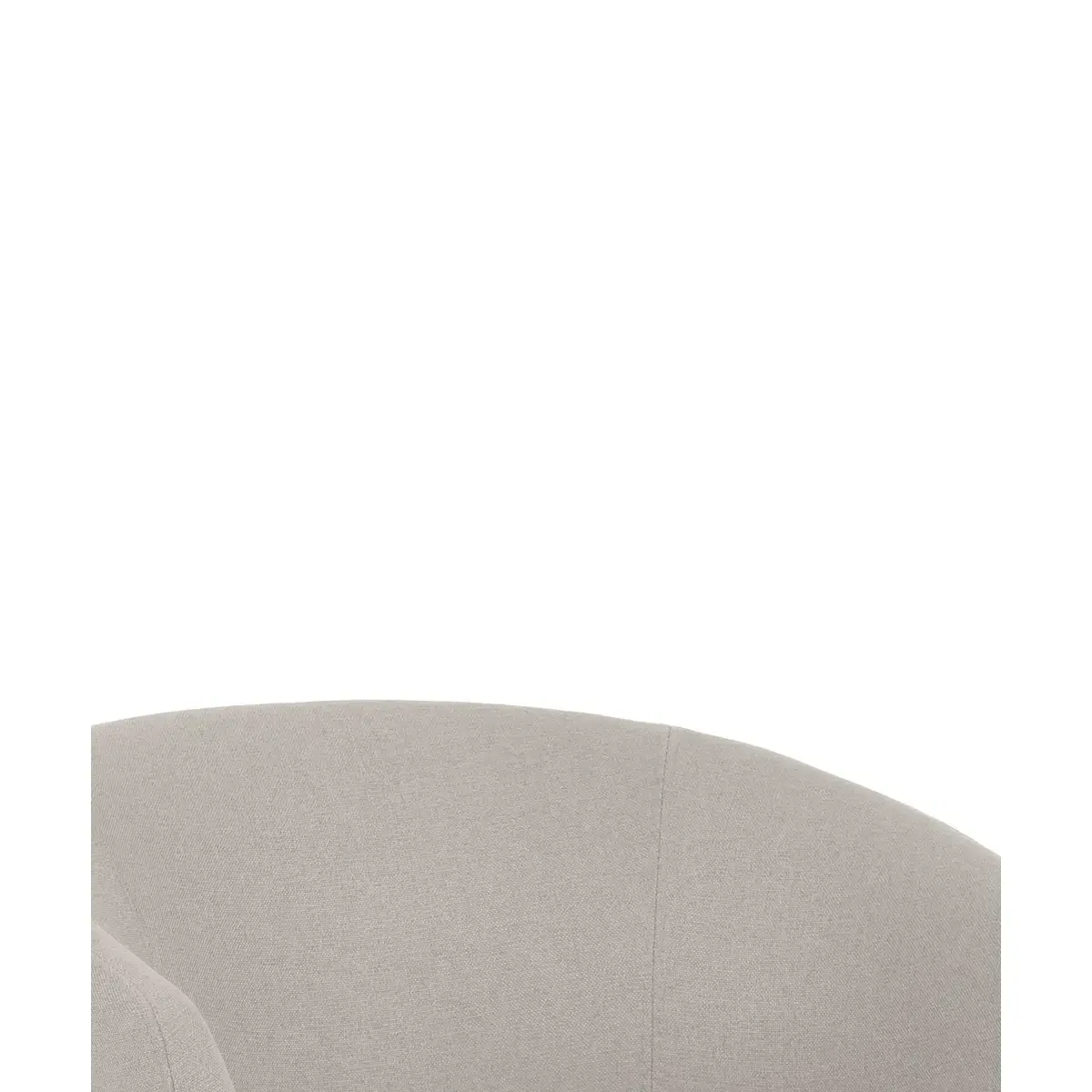 2 Fauteuil Arco avec Roues et Pi&eacute;tement M&eacute;tal Noir - Beige - GENERIQUE 