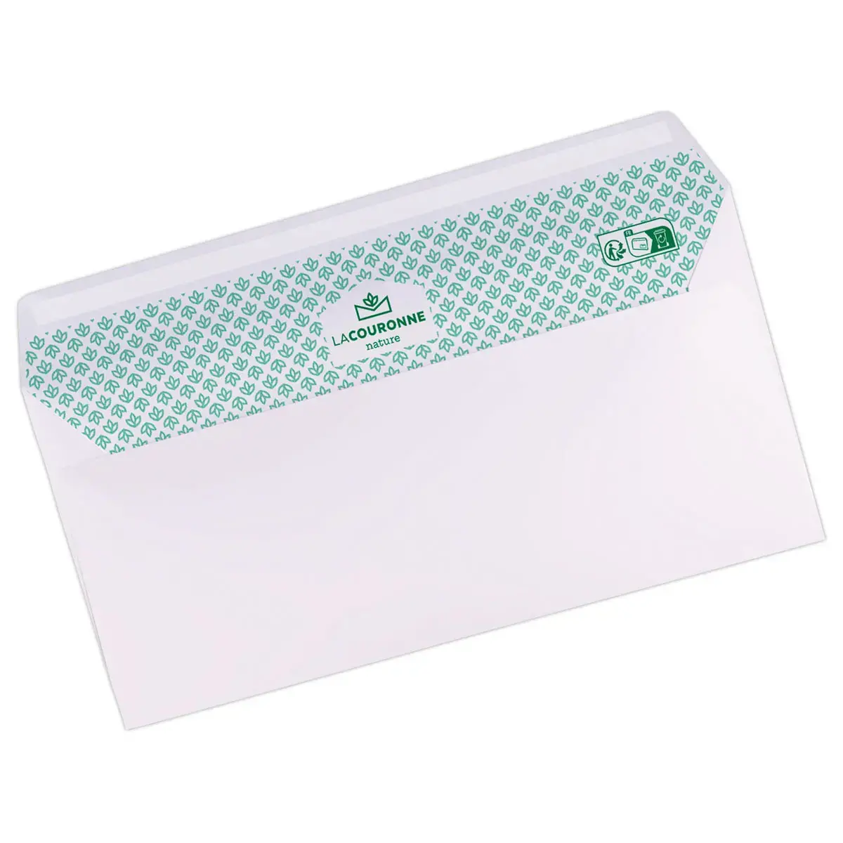 50 Enveloppes extra blanches 110x220 mm 100% recycl&eacute;es 
