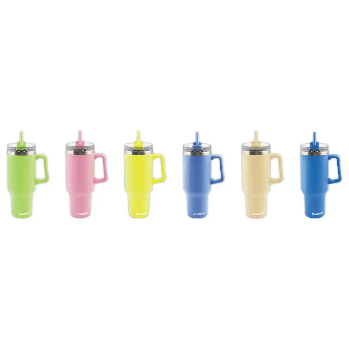 Mug color&eacute; isotherme avec anse 1,2L coloris assortis 