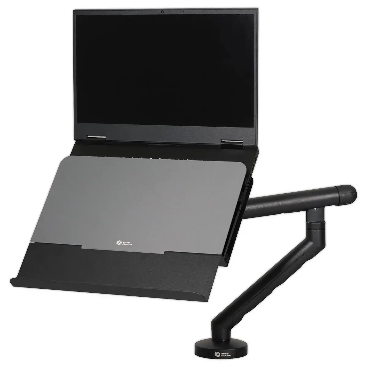 Support PC portable pour bras &eacute;cran "BE FLEXIBLE" - BAKKER 