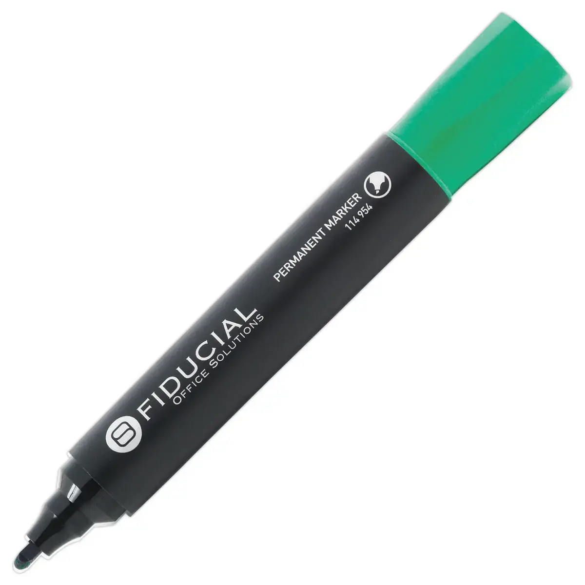 Marqueur permanent pointe biseautée - Vert - FIDUCIAL