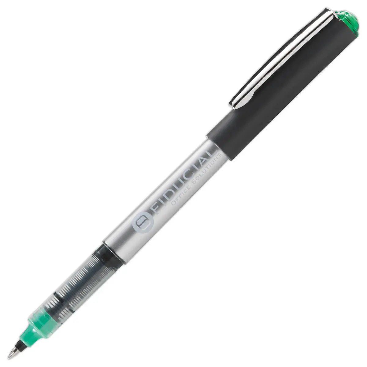 Roller pointe en m&eacute;tal &eacute;criture moyenne - Vert - FIDUCIAL 