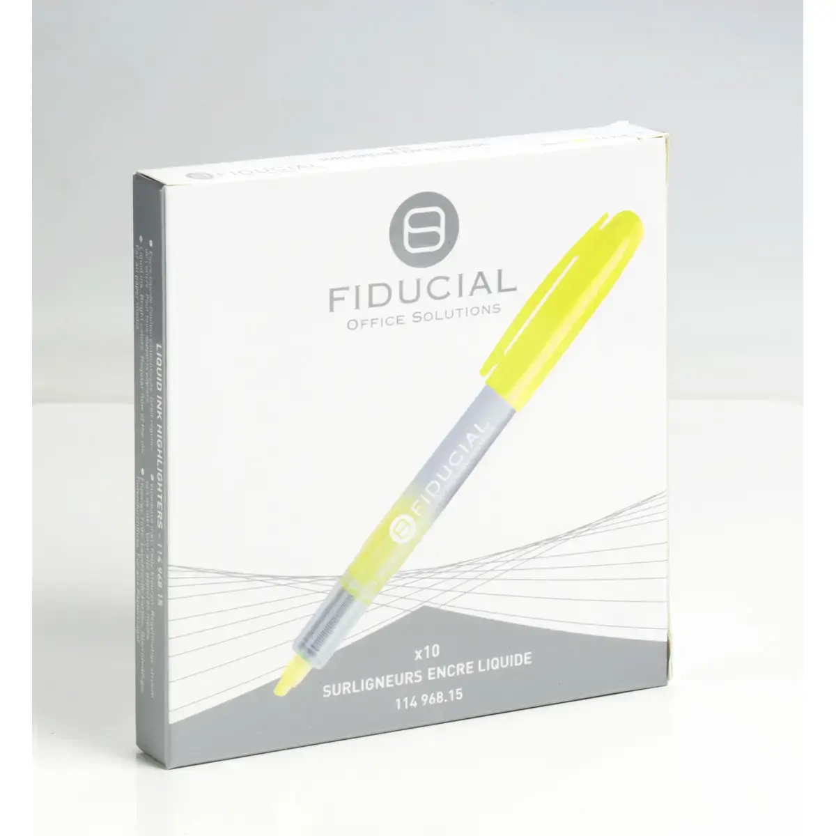 Surligneur de poche à encre liquide - Jaune - FIDUCIAL