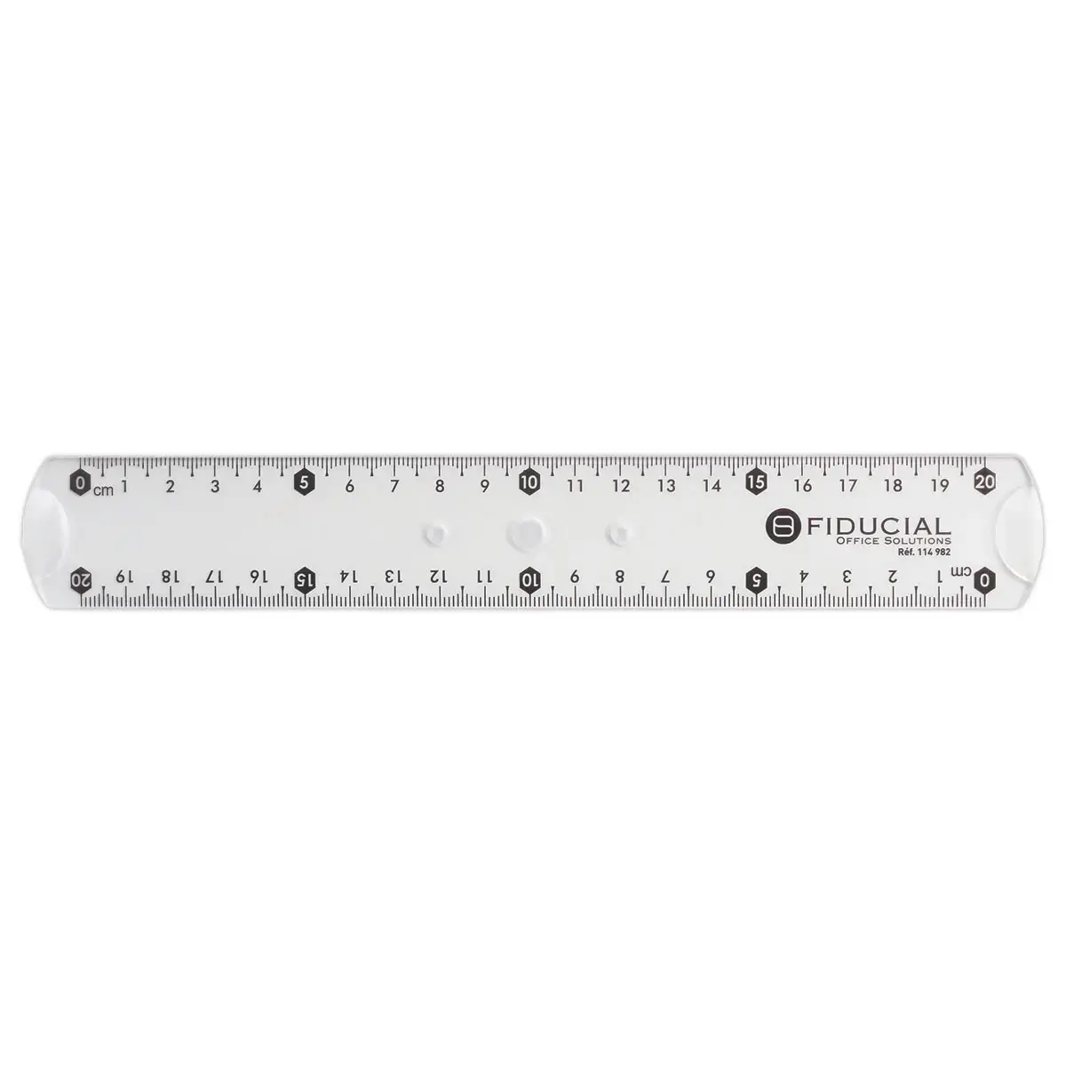 R&egrave;gle de tra&ccedil;age double 20 cm - Fiducial 