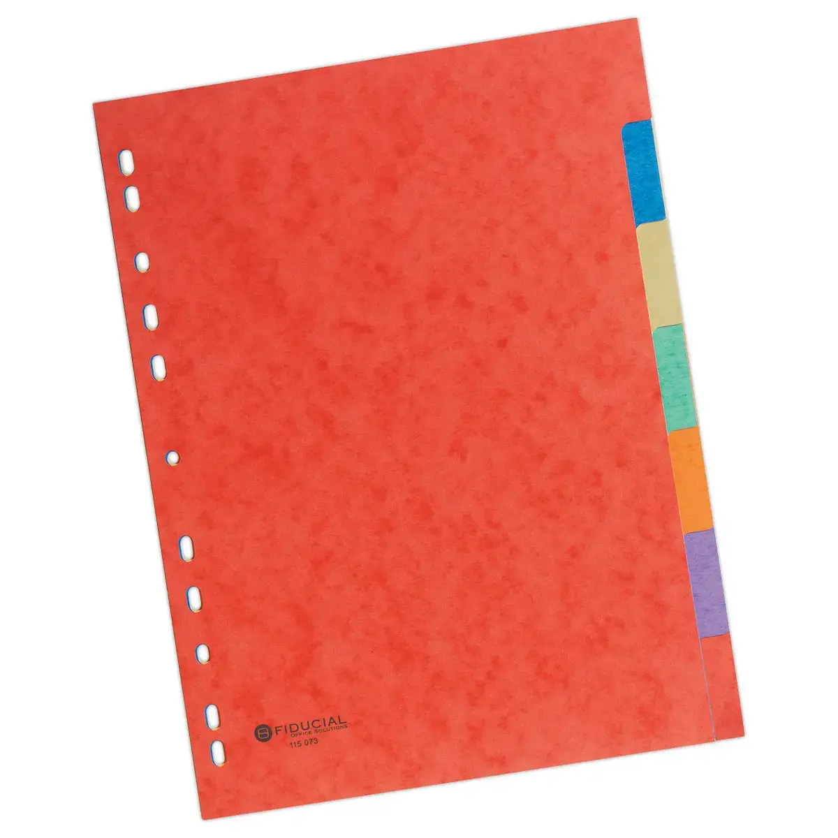 Jeu d'intercalaires carte 3/10ème format A4 - 7 onglets - Fiducial