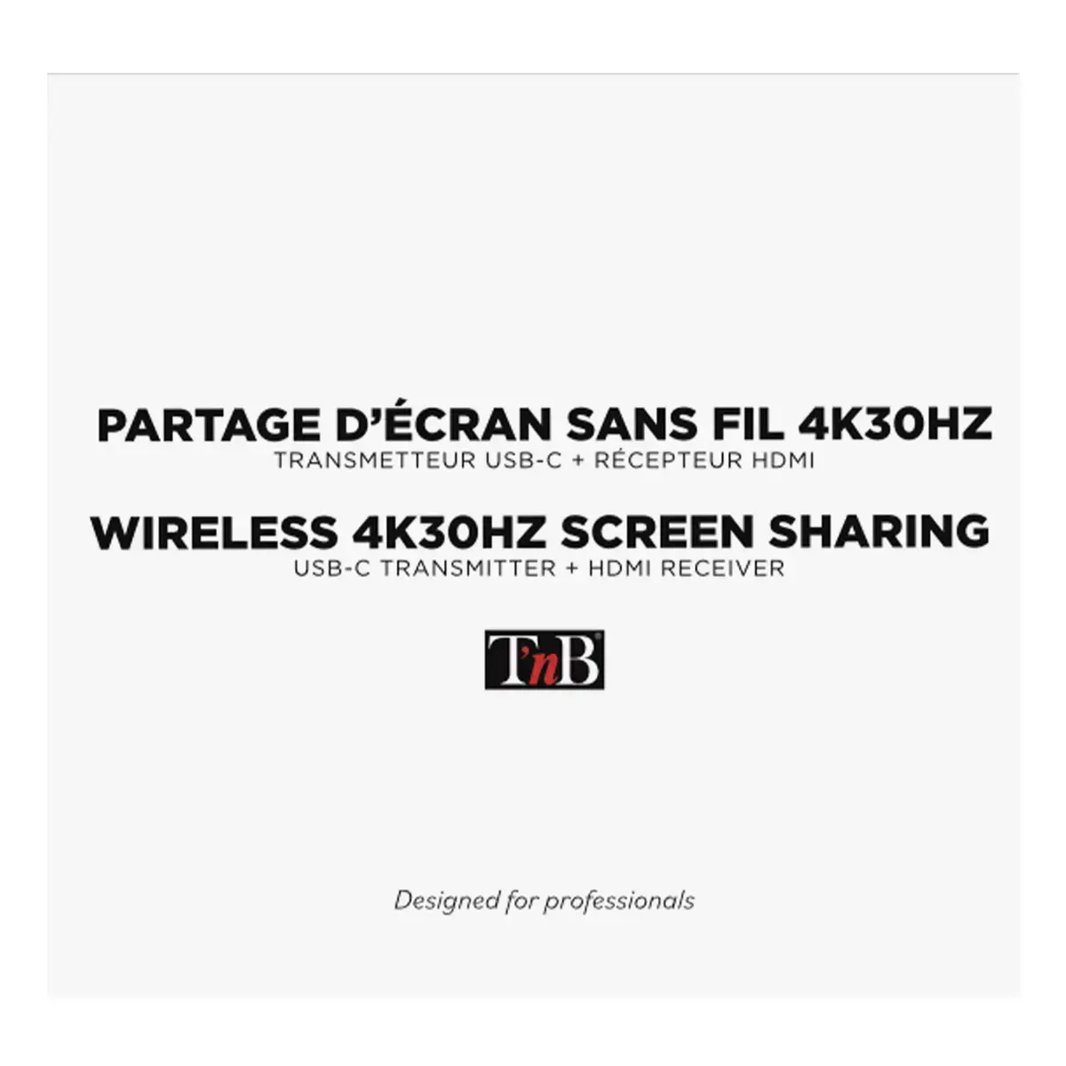 Partage d'&eacute;cran HDMI 4K sans fil 