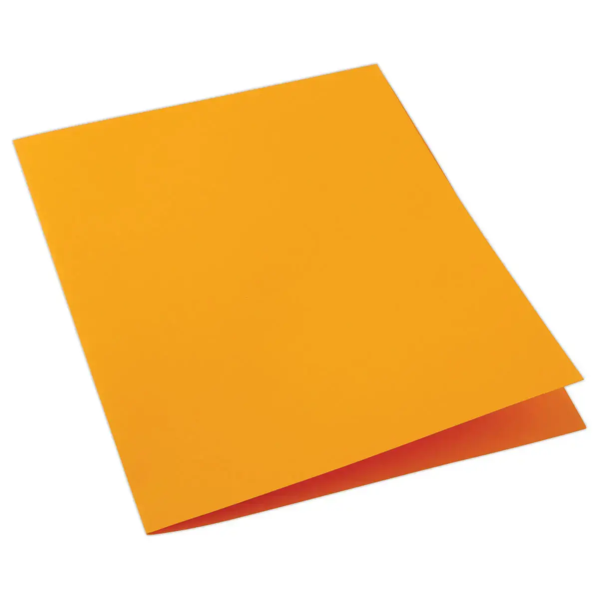 100 Chemises cartonn&eacute;es color&eacute;es - Orange - Fiducial 