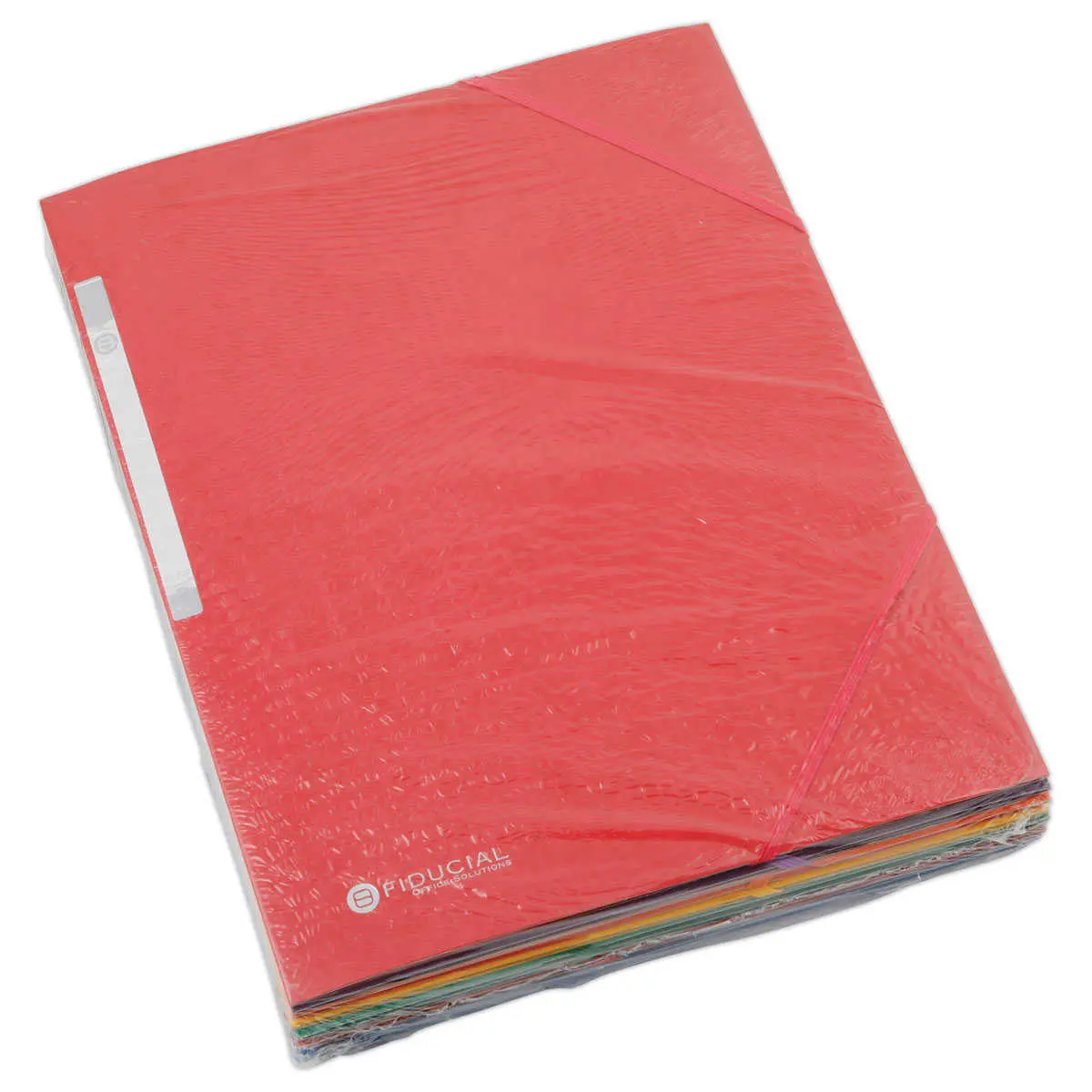 10 Chemises 3 rabats &agrave; &eacute;lastiques - Carte lustr&eacute;e 450 g - Dos 1,5 cm 
