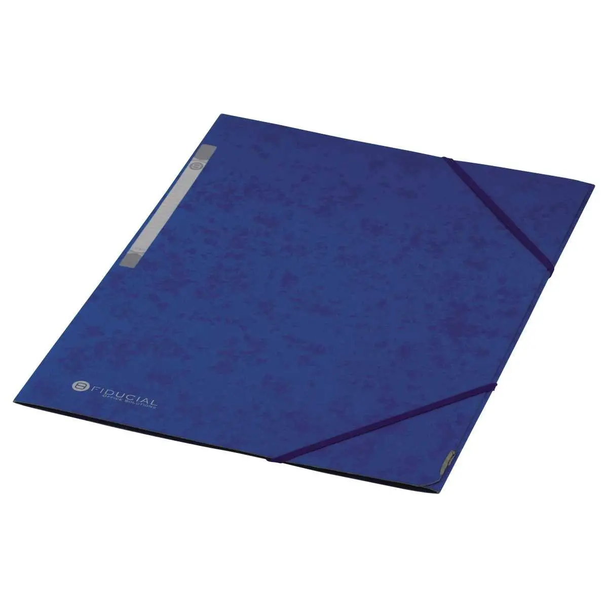 Chemise 3 rabats &agrave; &eacute;lastique en carte rigide - Bleu - FIDUCIAL 