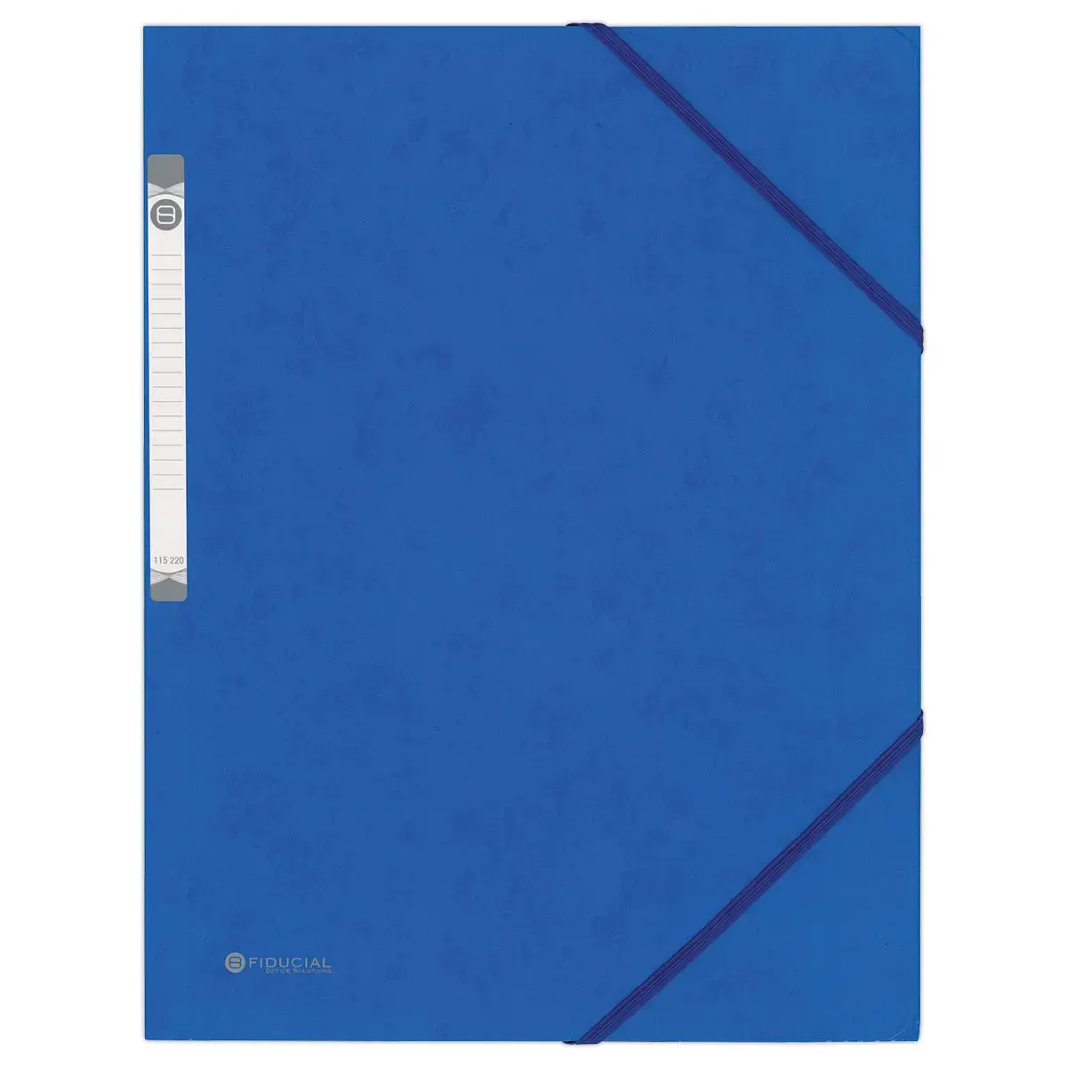 Chemise 3 rabats &agrave; &eacute;lastique en carte rigide - Bleu - FIDUCIAL 