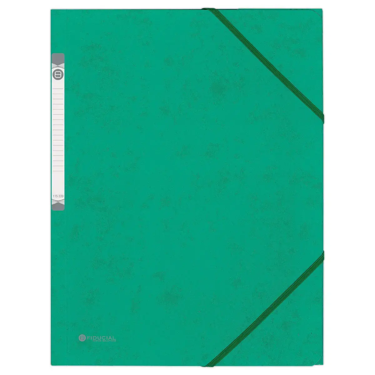 Chemise 3 rabats &agrave; &eacute;lastique en carte rigide - Vert - FIDUCIAL 