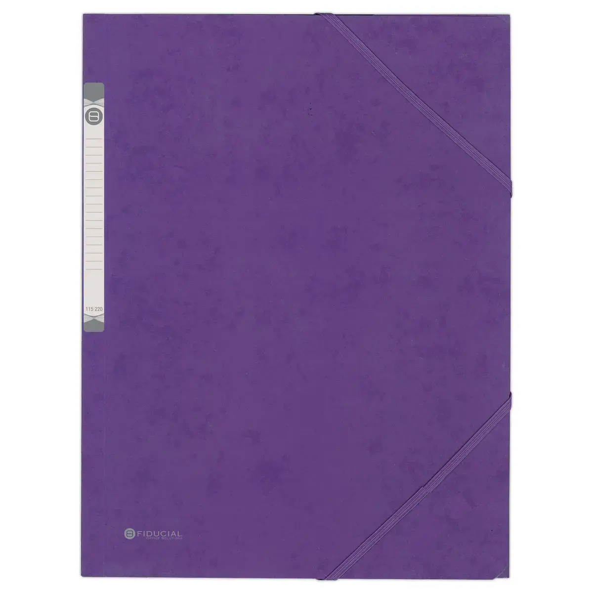 Chemise 3 rabats &agrave; &eacute;lastique en carte rigide - Violet - FIDUCIAL 