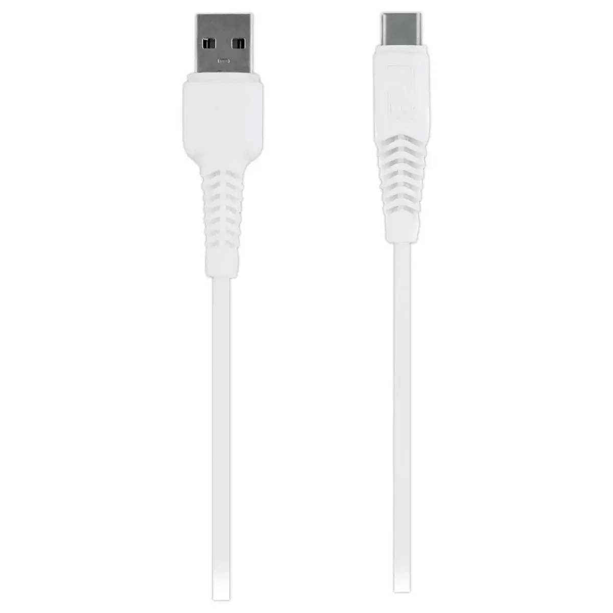 C&acirc;ble USB-C renforc&eacute; - 1m - Blanc - T'nB 