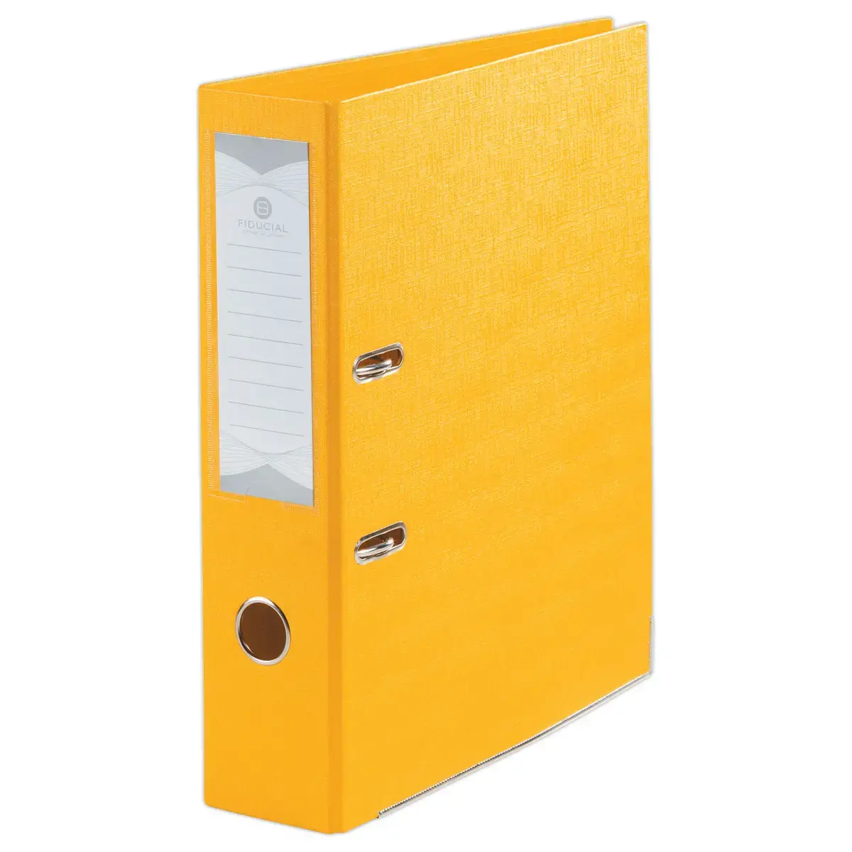 Classeur à levier - Dos 7,5 cm - Jaune - Fiducial