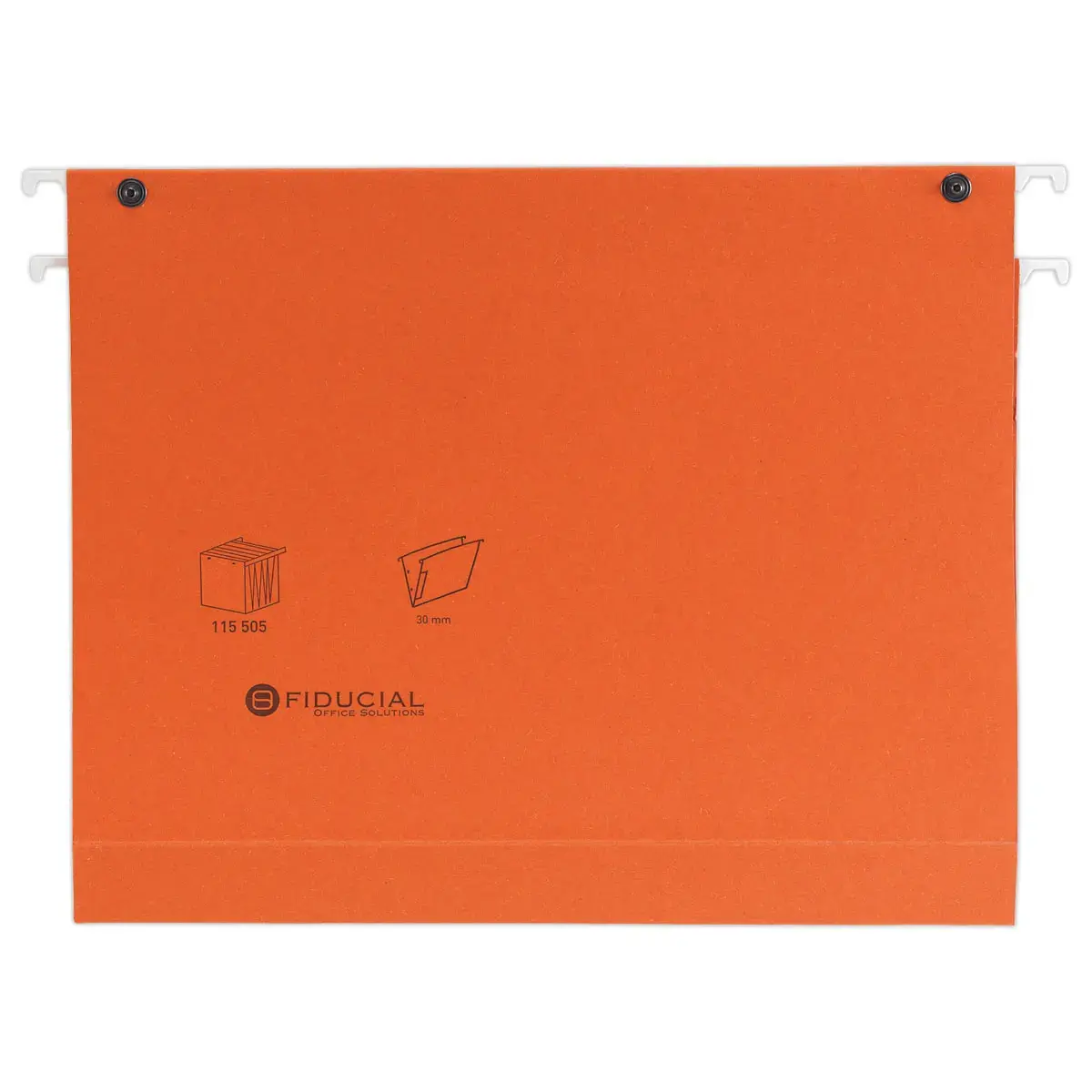 25 Dossiers suspendus pour tiroirs - Fond 3 cm - Orange 