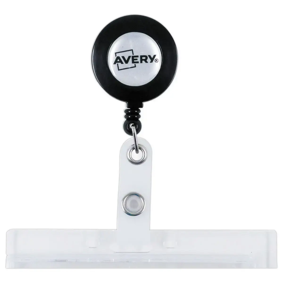 10 Porte-badges securité 2 cartes - 9x5,4 cm avec enrouleur