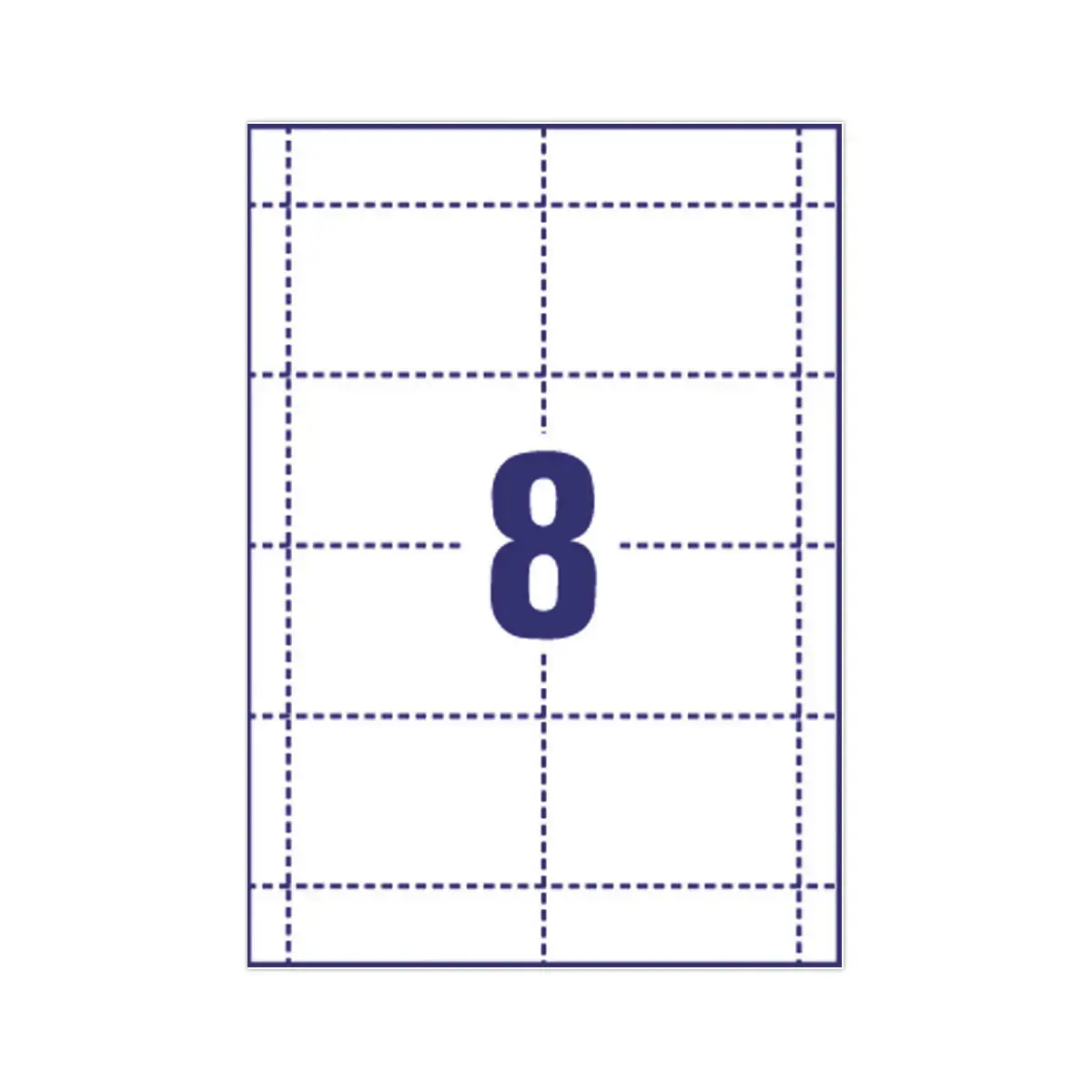 160 Etiquettes pour badges 6 x 9 cm 190 g