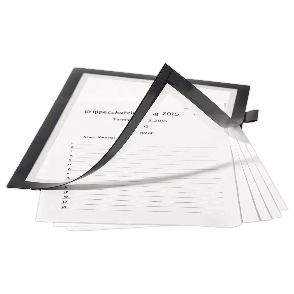 Pochette cadre adhésive Duraframe Note - A4 - Noir - DURABLE