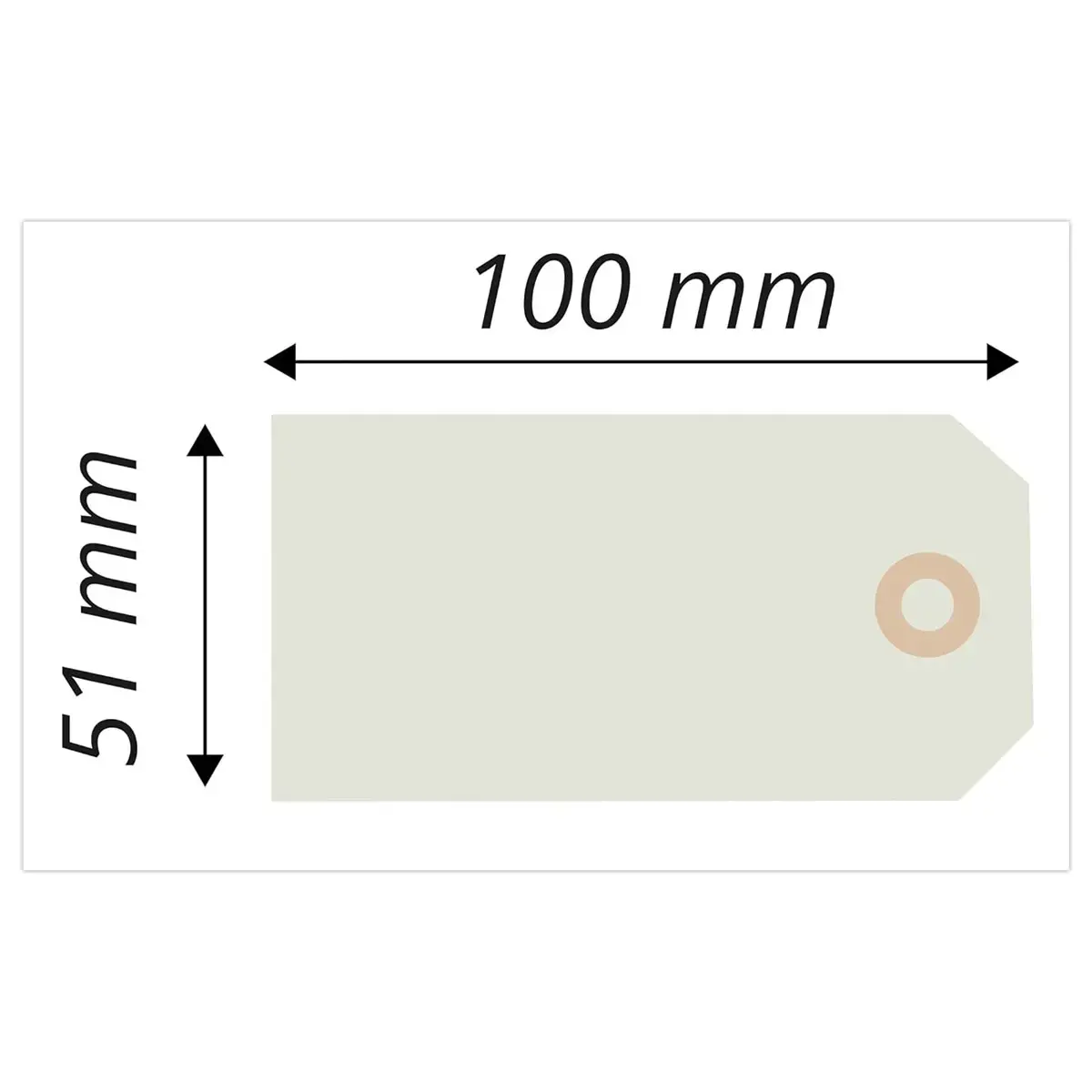 1000 Etiquettes am&eacute;ricaines &agrave; &oelig;illet + fil de fer 100 x 51 mm 