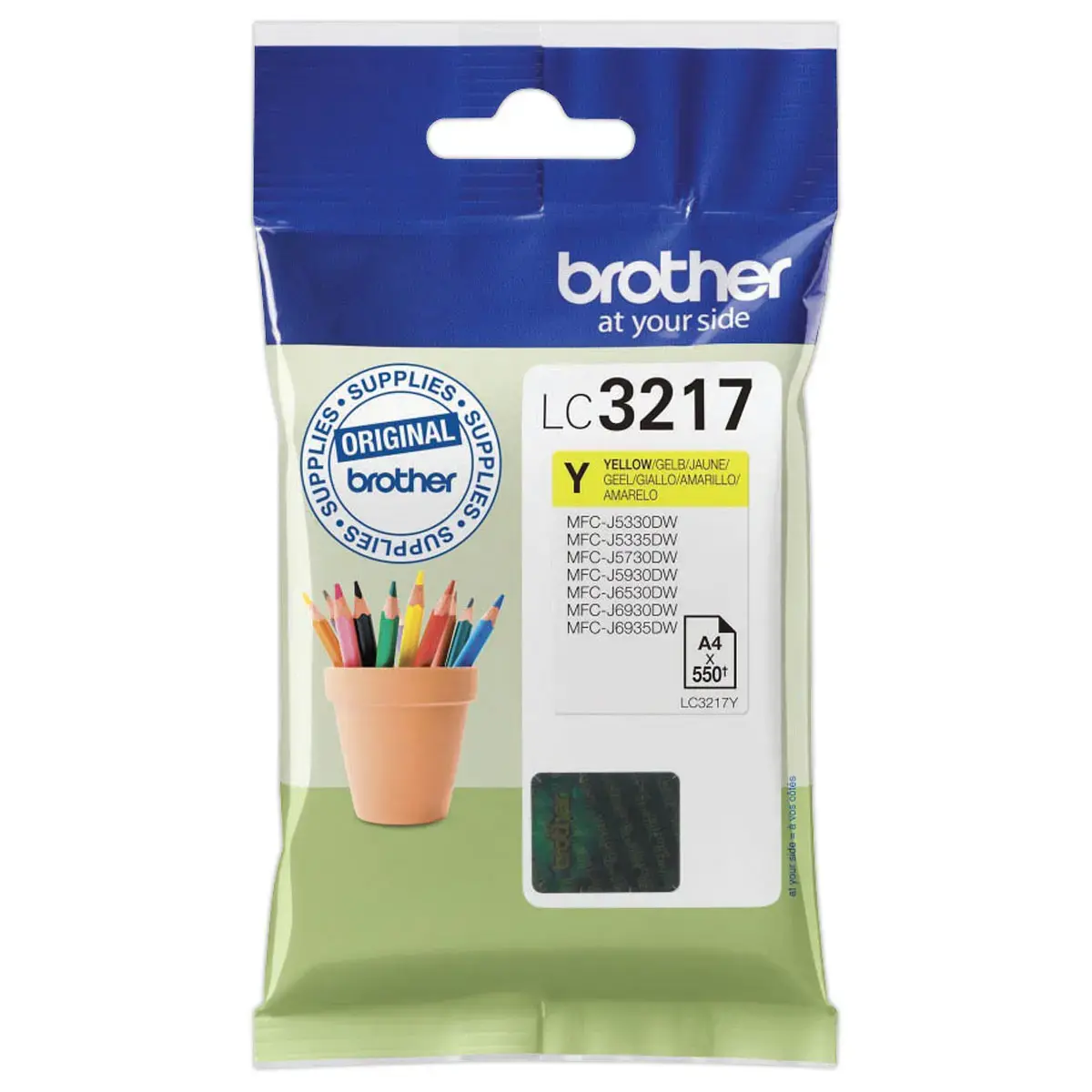 Cartouche LC3217Y - Jaune - BROTHER