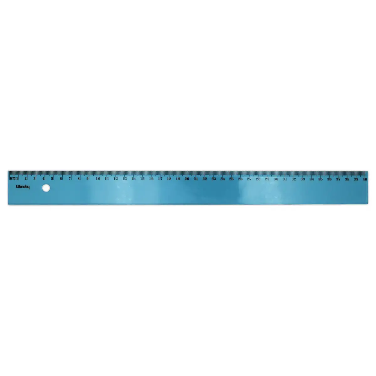 Règle Plate 40cm Plastique Bleu Incassable - WONDAY