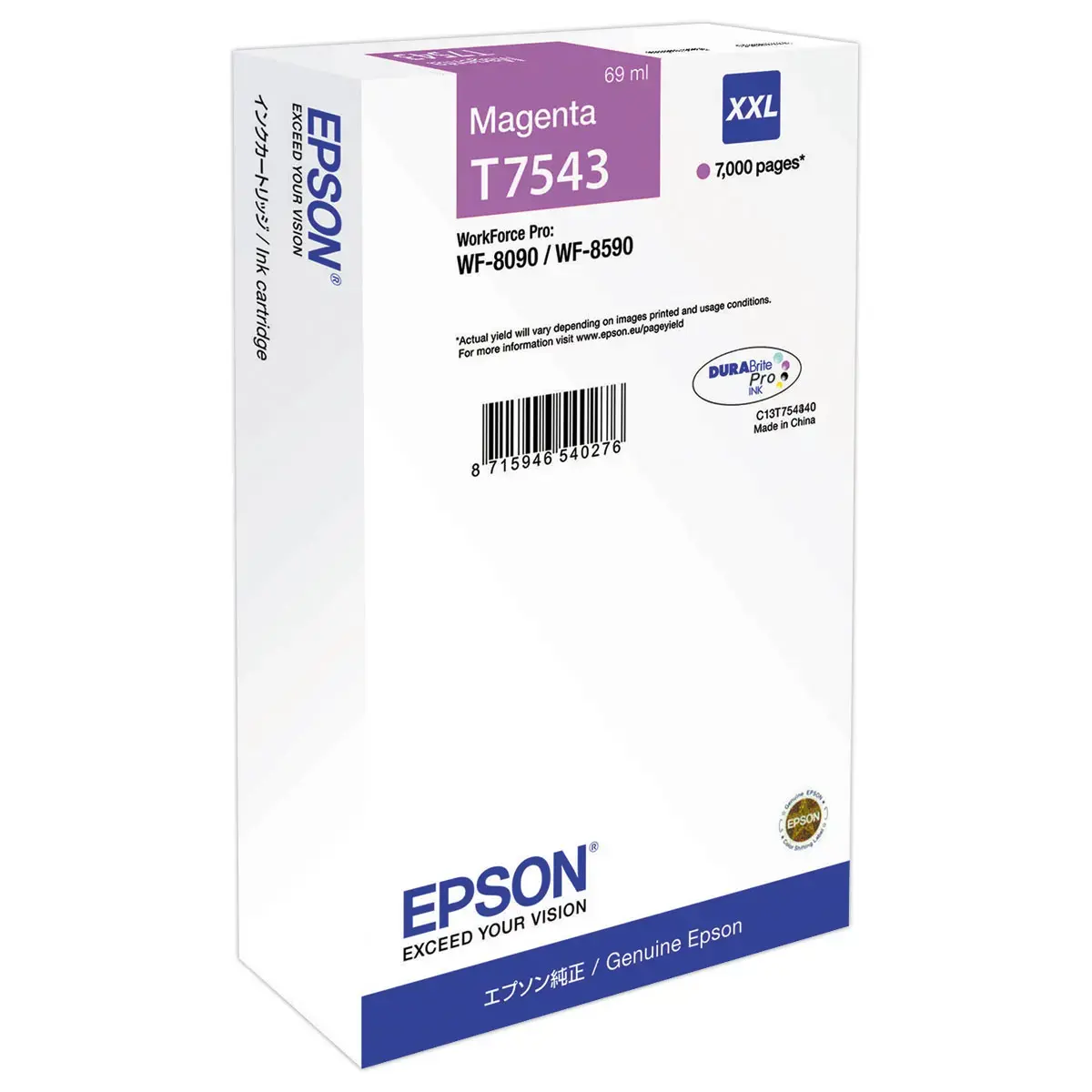 Cartouche EPSON T7542 MAGENTA