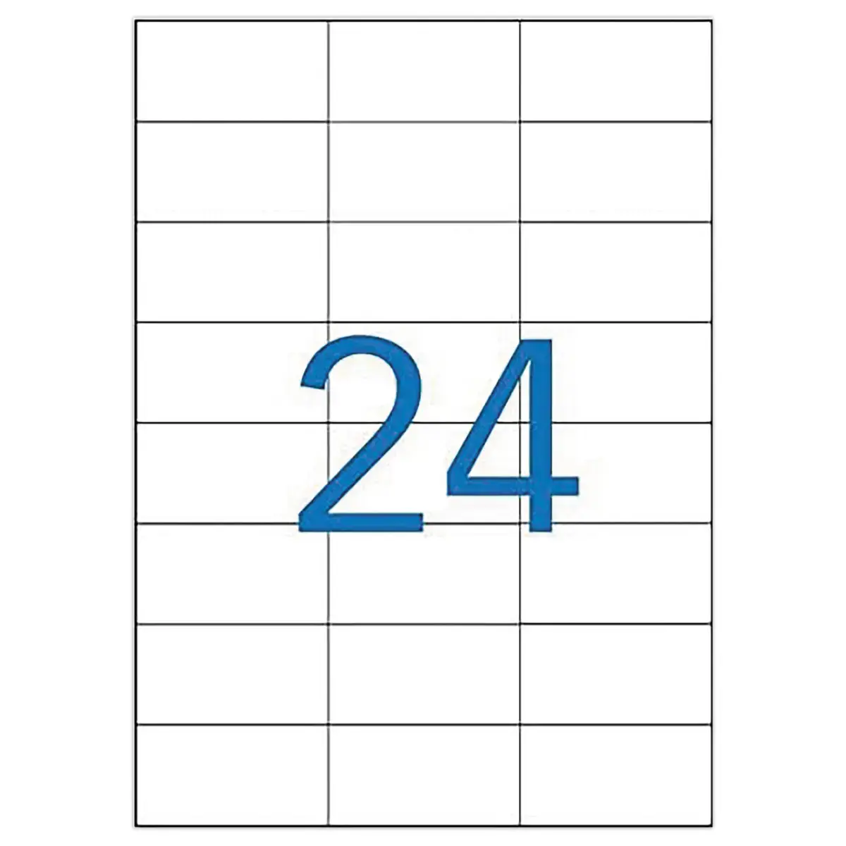 100 Planches d'étiquettes MU 70X37mm soit 2400 étiquettes