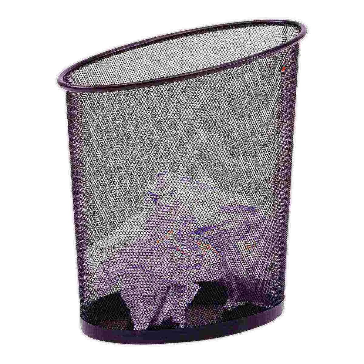 Corbeille &agrave; papier m&eacute;tal mesh - 18L - noir 