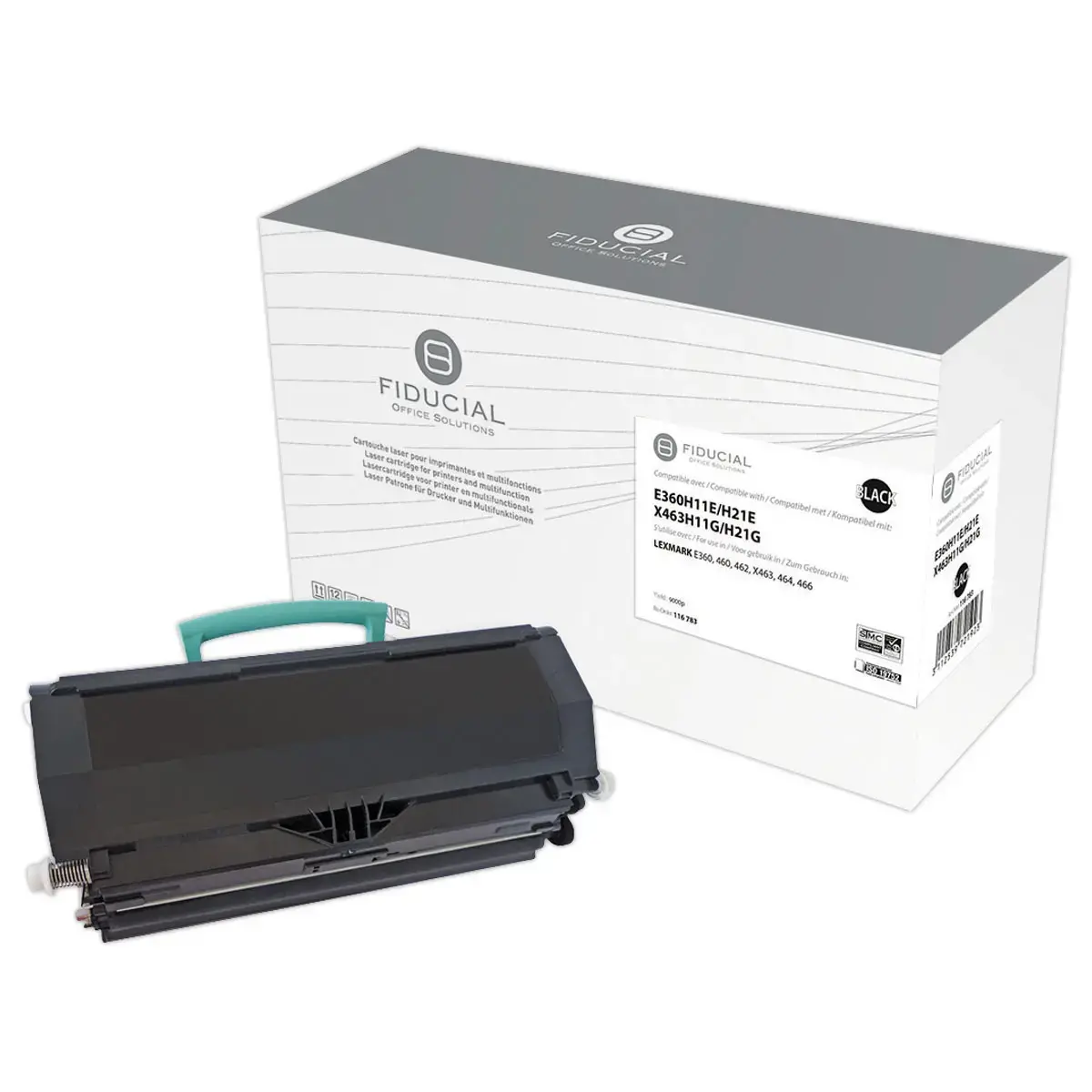 Toner remanufactur&eacute; &eacute;q. LEXMARK E360H21E, E360H11E, E360H31E - Haute capacit&eacute; - Noir 