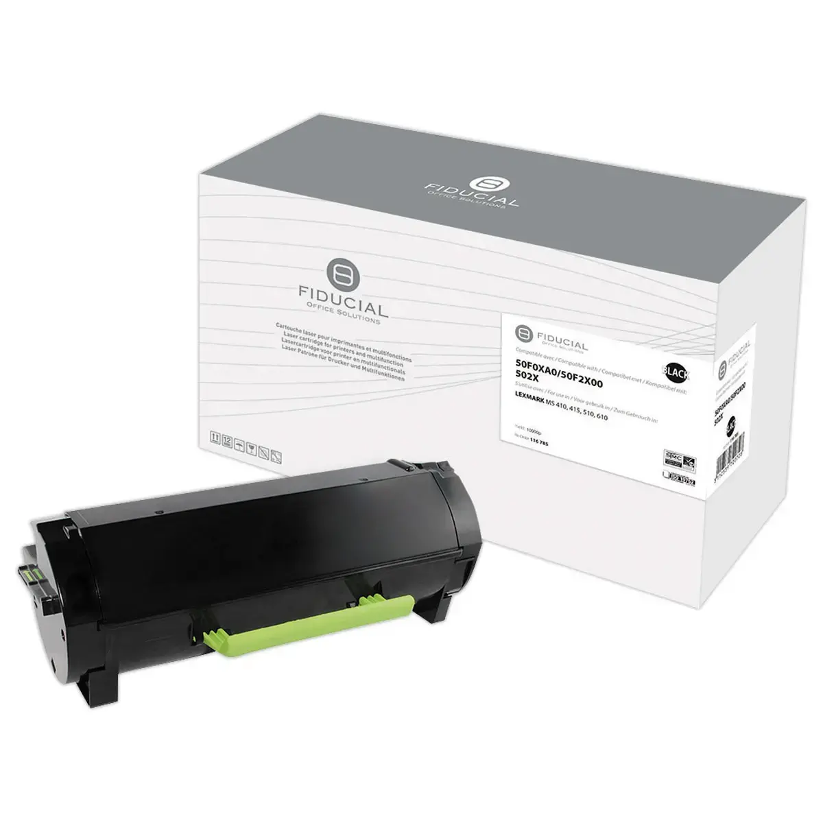 Toner remanufacturé éq. LEXMARK 50F0XA0, 50F2X00, 50F2X0E - Haute capacité - Noir