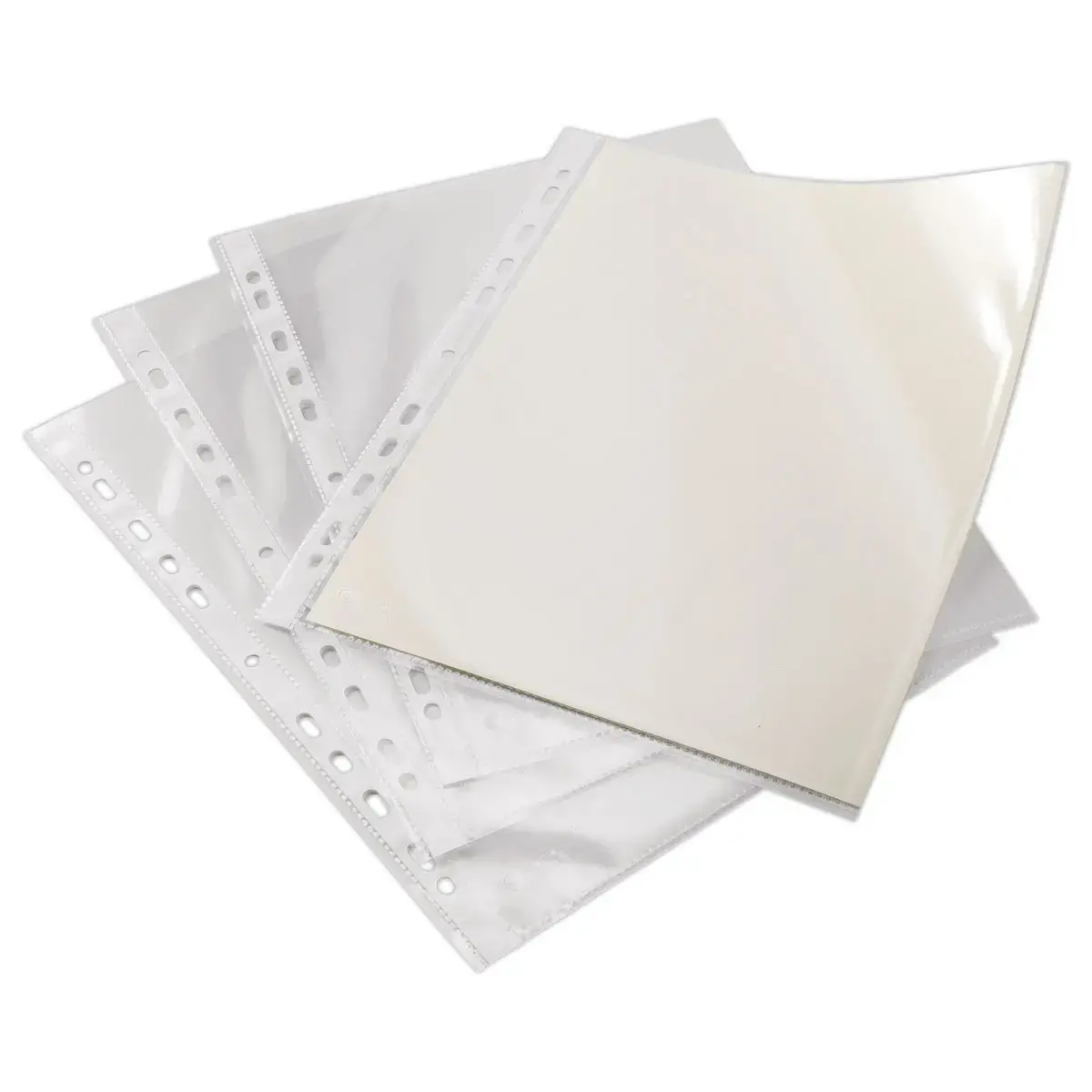 10 Pochettes perforées transparentes - Fiducial