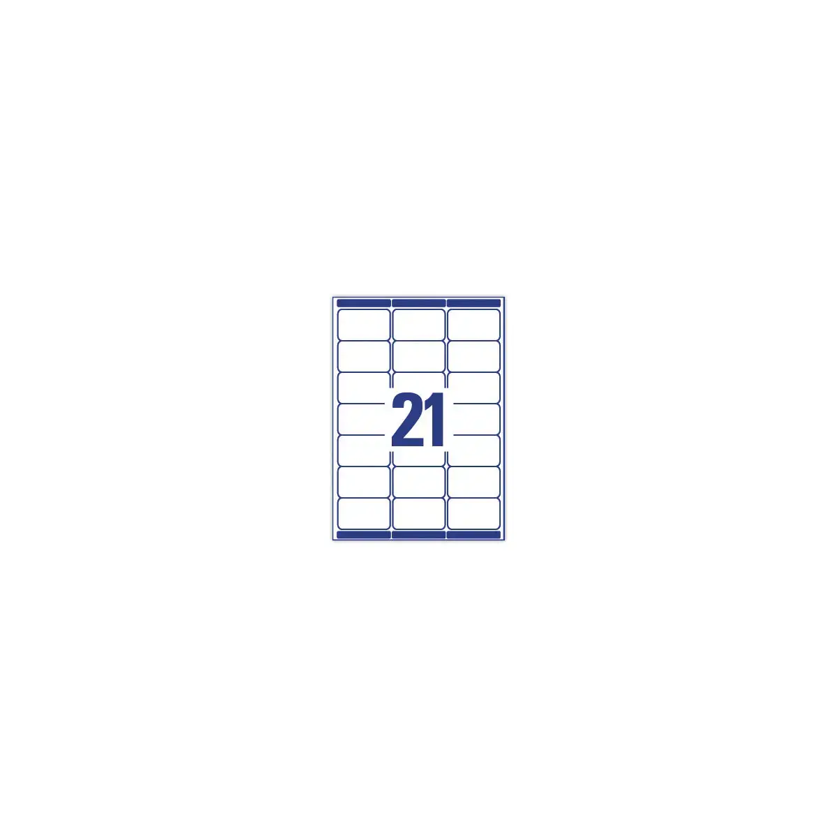 100 Planches d'étiquettes laser AVERY 63,5x38,1 mm soit 2400 étiq/boîte