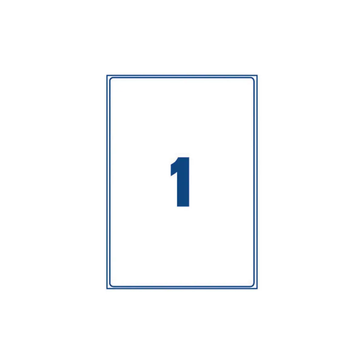 100 Planches d'étiquettes laser AVERY 199,6 x 289,1 mm soit 100 étiq/boîte