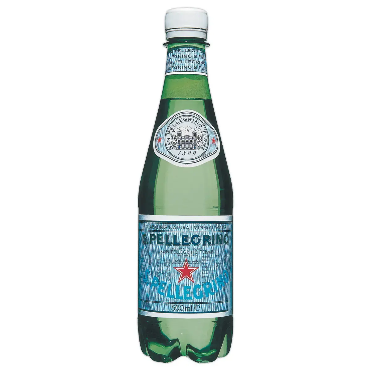 24 Bouteilles d'eau pétillante - 50 cl - SAN PELLEGRINO