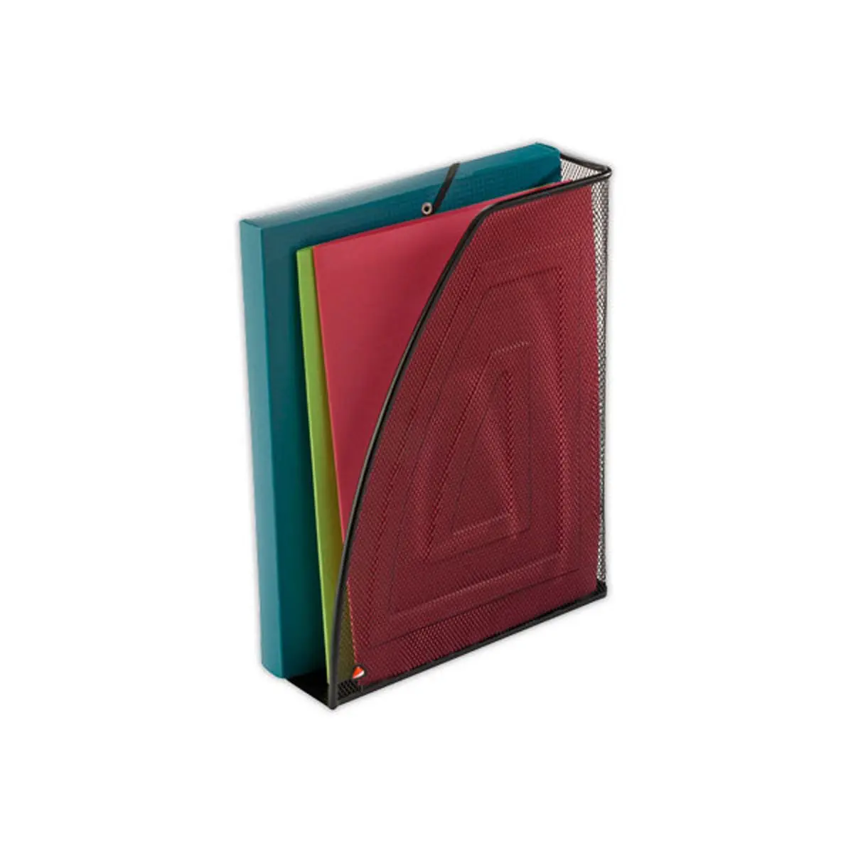 Porte-revues Mesh m&eacute;tal - noir - ALBA 