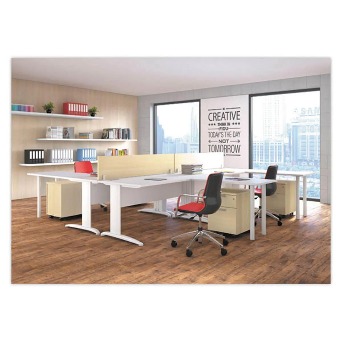 Bureau BUENOS AIRES - Blanc - 140x80 cm