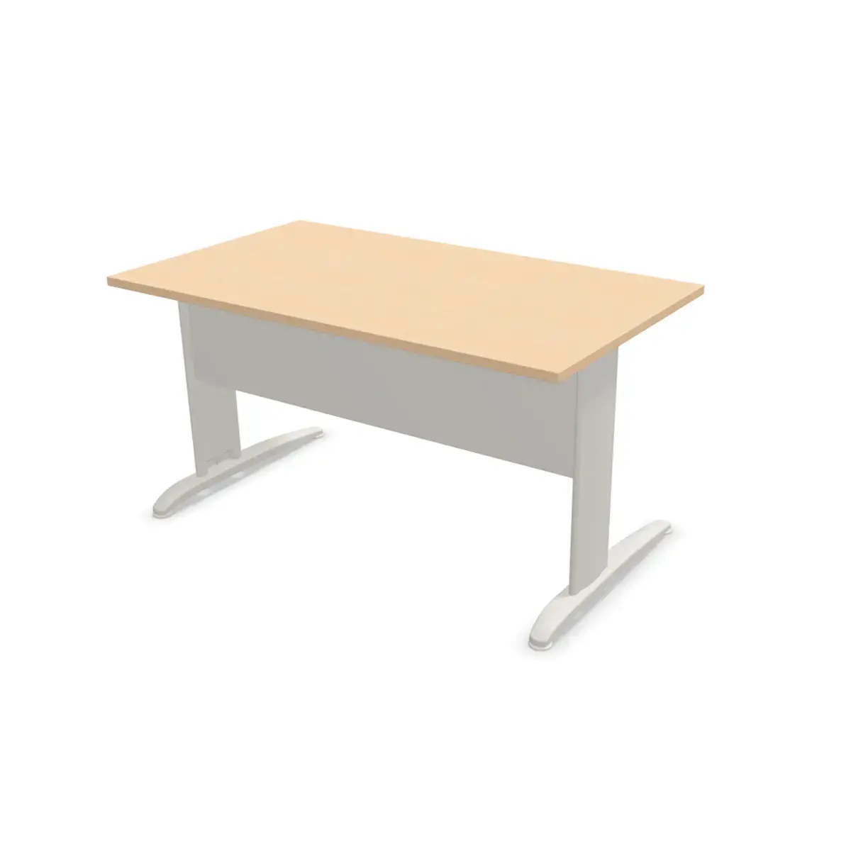 Bureau Buenos Aires - 140 x 80 - Hêtre et pieds aluminium