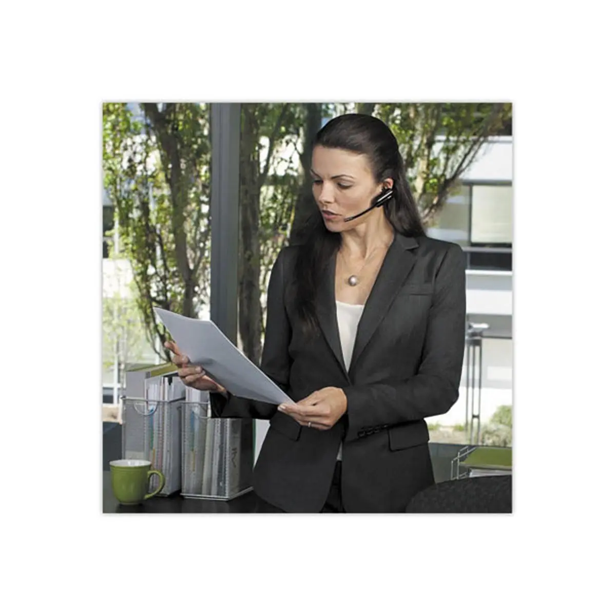 Micro-casque CS540A POLY sans fil et sa base