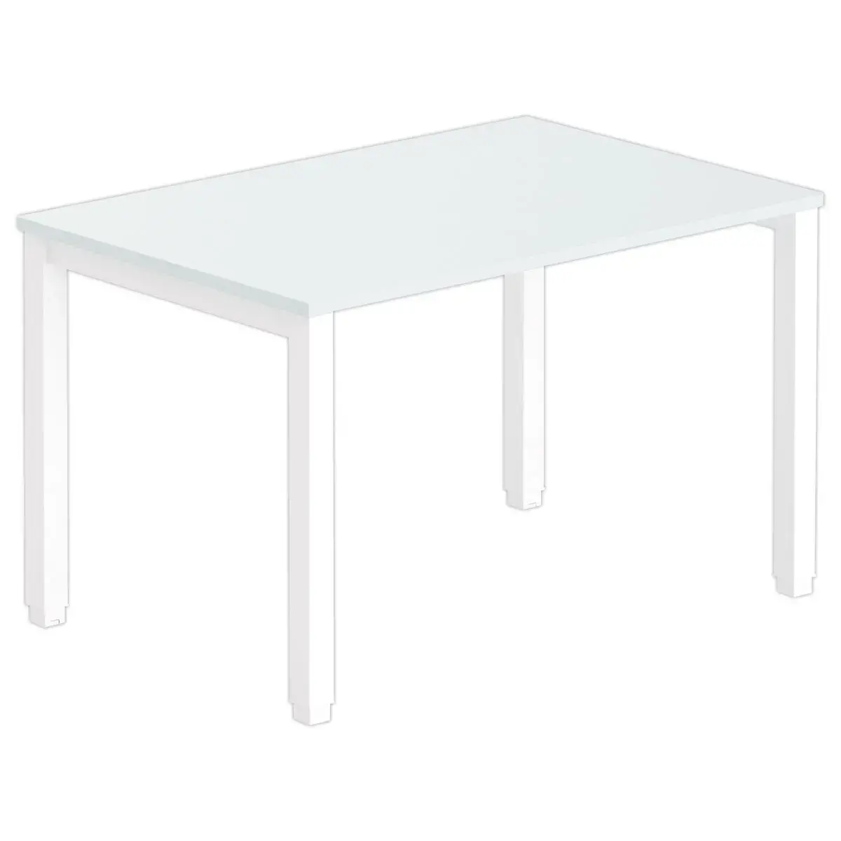 Bureau BRUXELLES 120 x 80 gris - piedsblancs