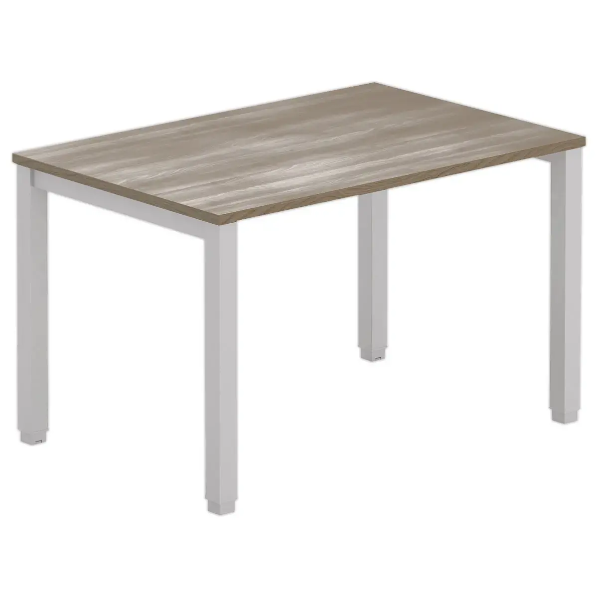 Bureau BRUXELLES 120 x 80 noyer - pieds aluminium