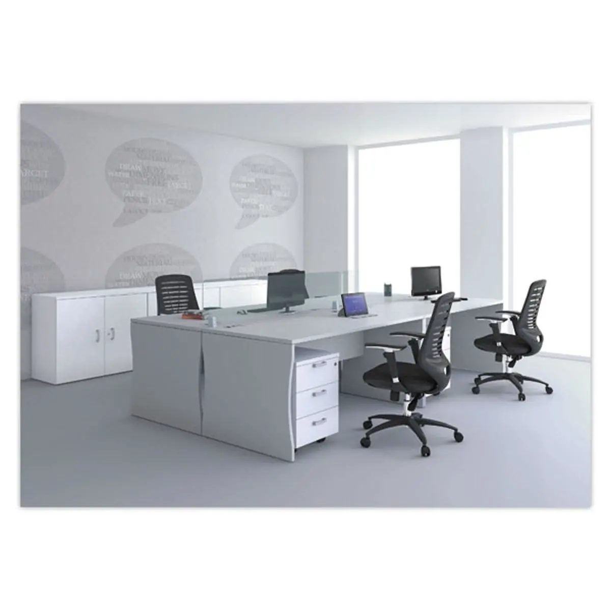 Bureau BUDAPEST 180 x 80 gris