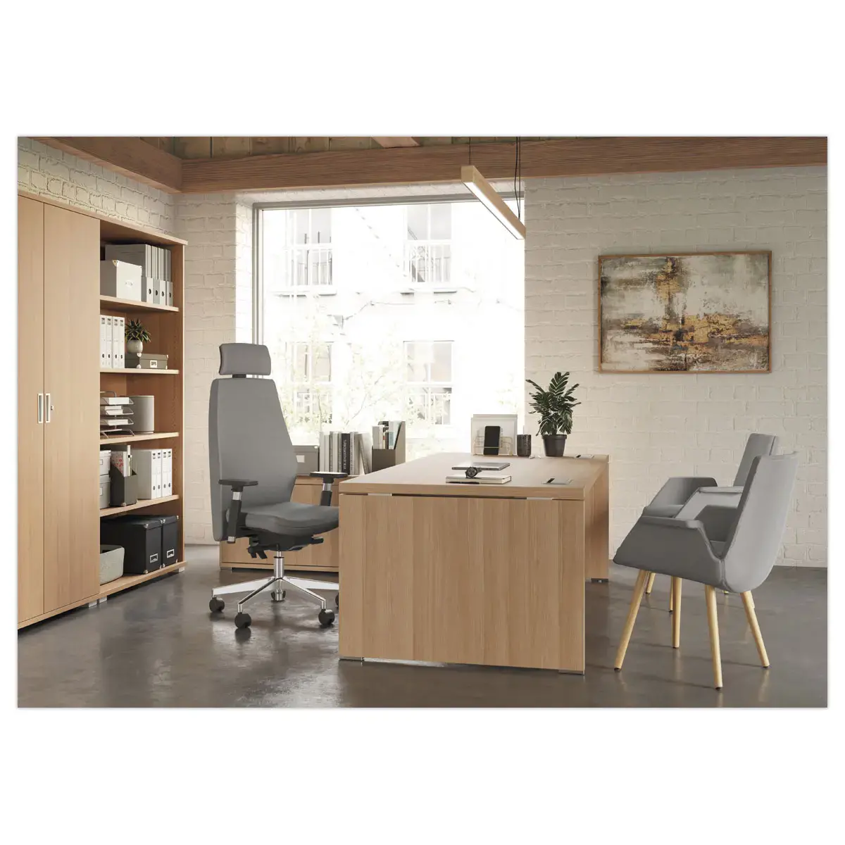 Bureau de direction BOGOTA 200x 100 acacia 