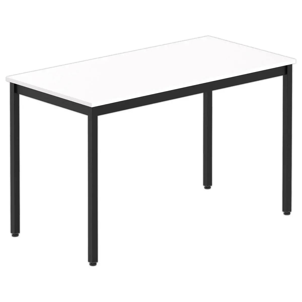 Table modulaire rectangulaire 120 x 60blanc / noir